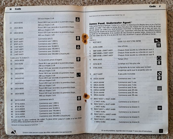 🎮 Livre de codes Game Genie Sega Megadrive MD - photo numéro 4