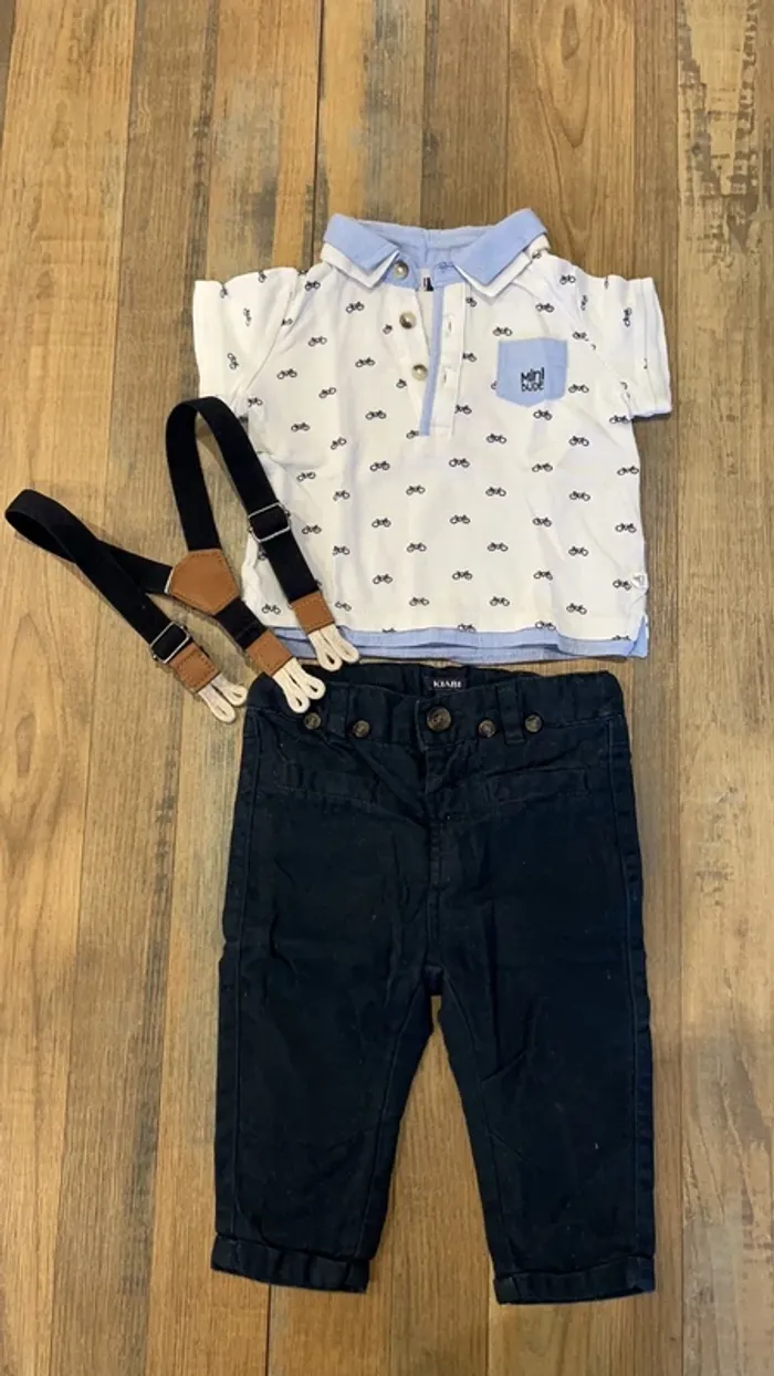 Polo manches courtes et pantalon - photo numéro 2