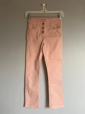 Pantalon fille 10 ans Tape à l’œil – Rose/Abricot doux – Très bon état