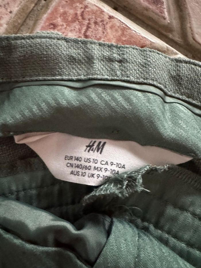 Pantalon garçon vert sauge - photo numéro 2