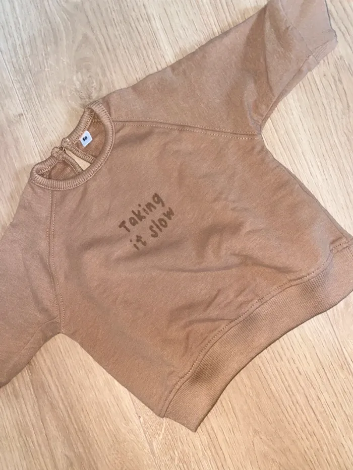 Sweat Zeeman “Taking it slow” - Taille Naissance - photo numéro 2