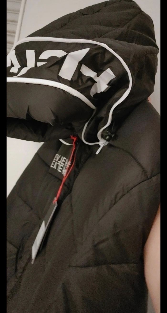 Doudoune Helvetica XXL Neuve a capuche Black Trevor - photo numéro 9