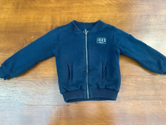 Gilet IKKS blue marine épais 3 ans - photo numéro 2