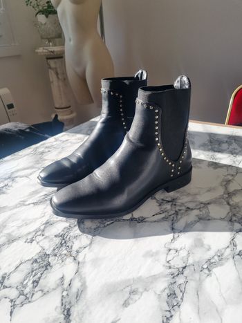 Bottine clouté similicuir Zara