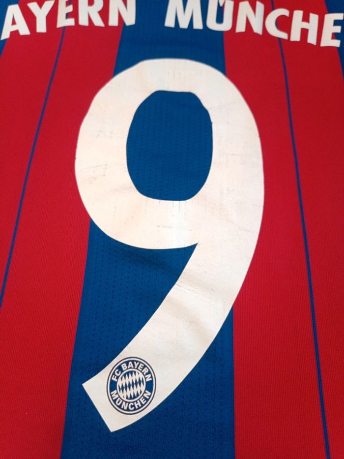 Maillot de foot Lewandowski Bayern München, Adidas Authentique Officiel taille enfant 13/14 ans - photo numéro 15