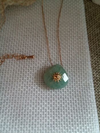 Collier pierre d'amazonite réversible 🩵.