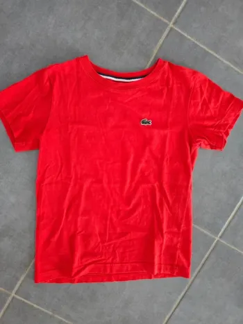Tee shirt lacoste rouge