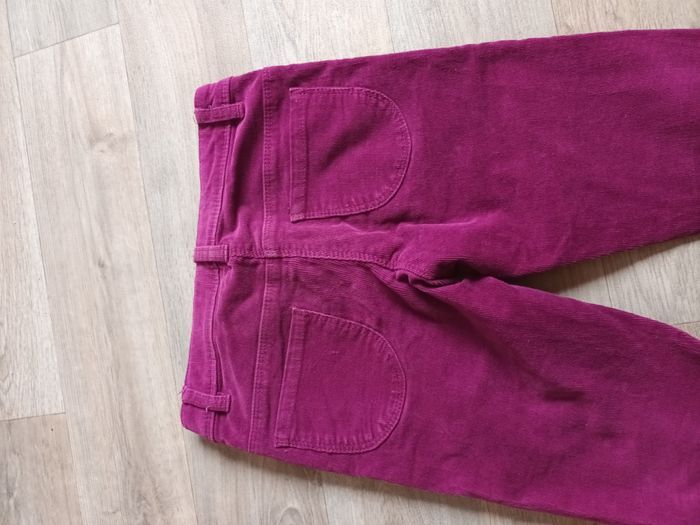 pantalon hiver 10ans fille velours violet marque z presque neuf - photo numéro 4