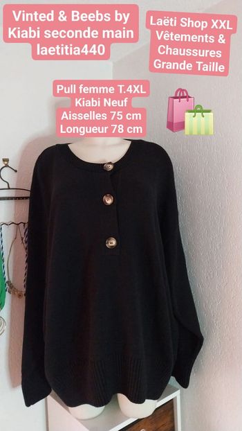 Pull femme T.4XL Kiabi Neuf