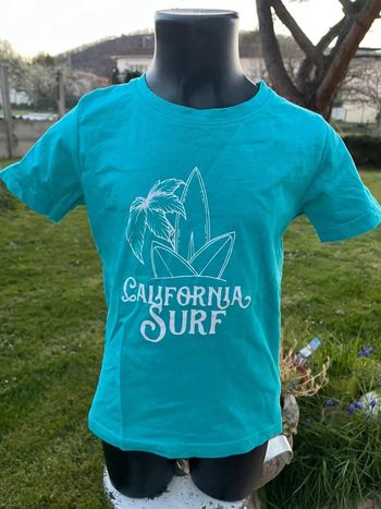 T shirt turquoise taille 6 ans