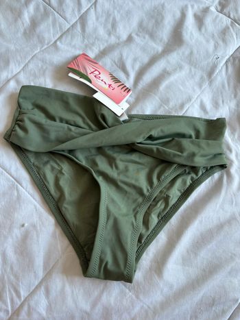 Bas de maillot de bain bikini vert militaire croisé taille S/36 Penti neuf