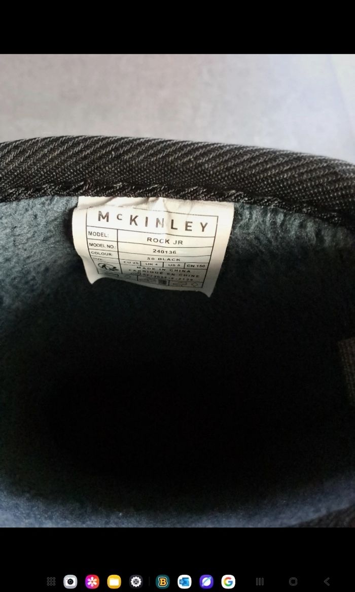Lot  T25 bottes de pluie neuves Solognac et après-ski Mc Finley en parfait état - photo numéro 5