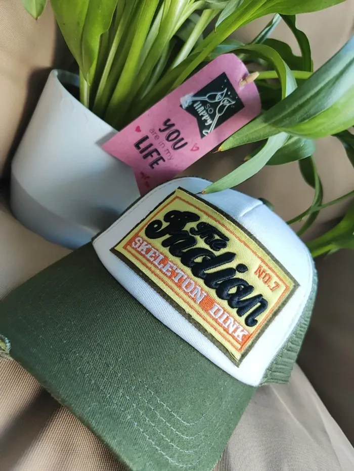 Casquette Trucker The Indian verte
