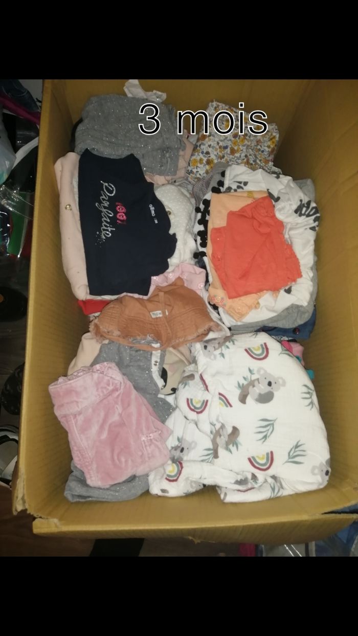 Gros lot vêtement bébé fille 3 mois