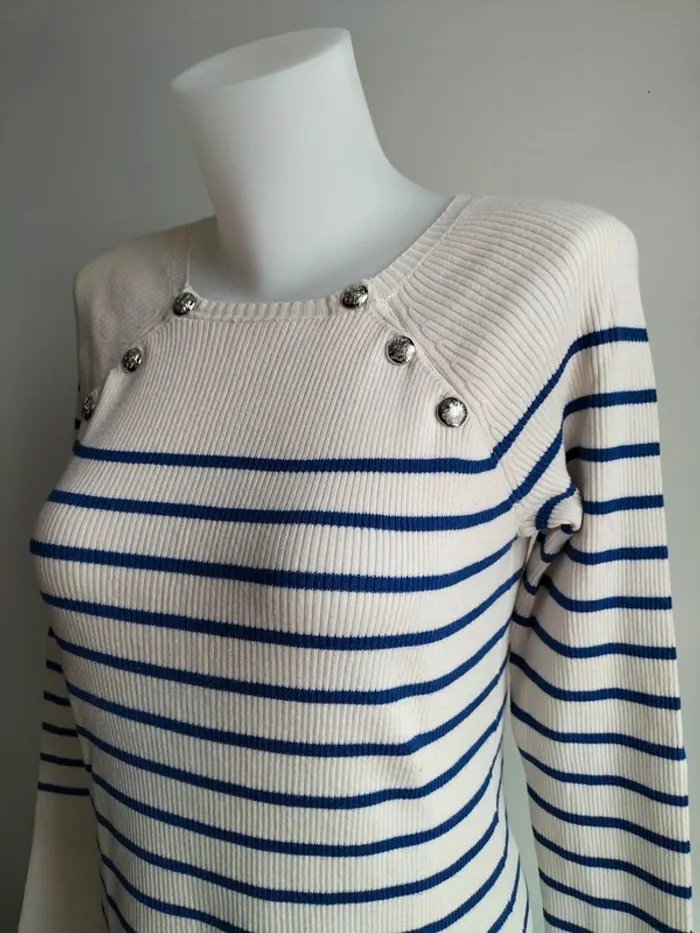 Pull Femmes Marinière - Lauren Ralph Lauren - Taille M - photo numéro 2