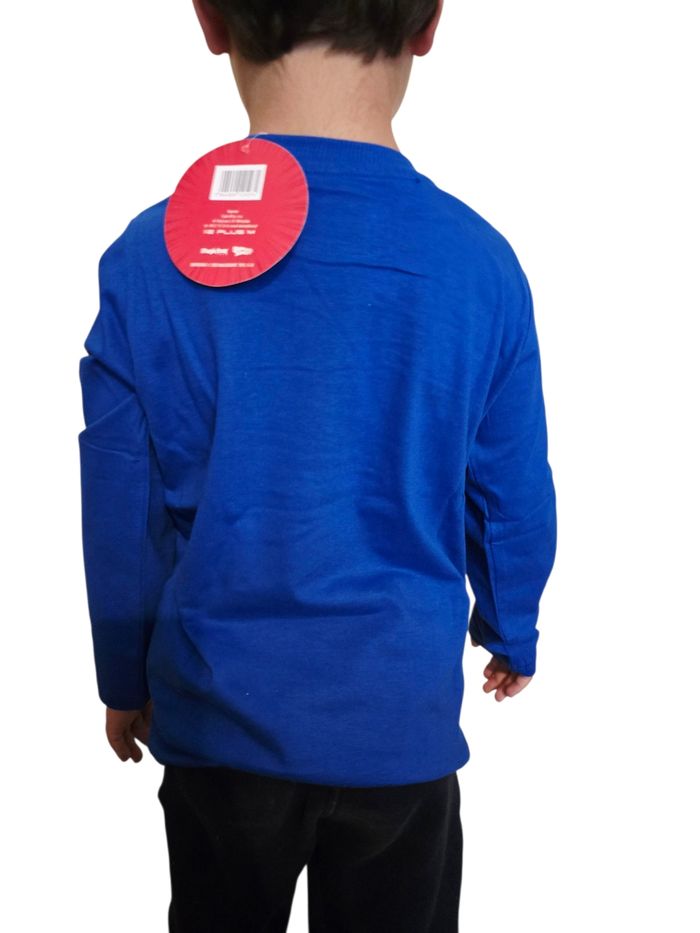 T-shirt manches longues superthings bleu - photo numéro 2