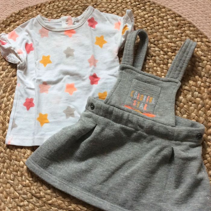 Ensemble robe tee-shirts 3 mois - photo numéro 2