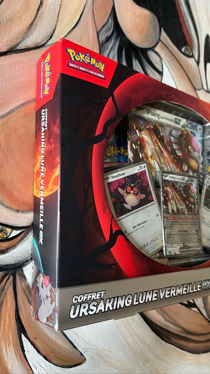 Coffret Pokémon ursaking lune vermeille Ex - photo numéro 3