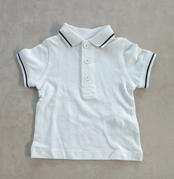 Ensemble salopette et polo manches courtes garçon - 3 mois - photo numéro 3