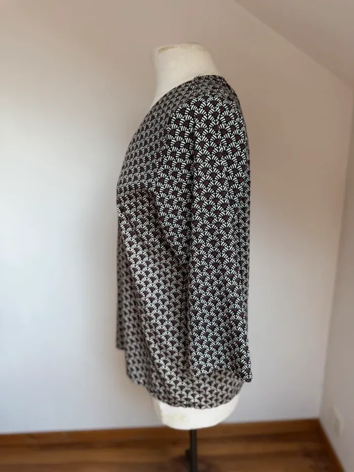 Superbe blouse fluide neuve Rue des Abesses 🌸 T 2 38 40 - photo numéro 5