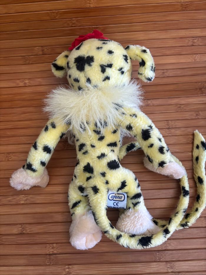 Vintage peluche madame marsupilami fleur rouge ajena marsu 1997 - photo numéro 3