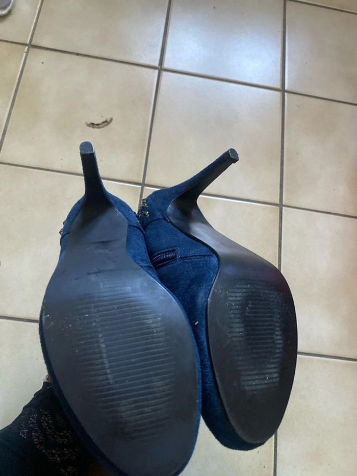 Bottines bleues taille 38 neuves - photo numéro 4