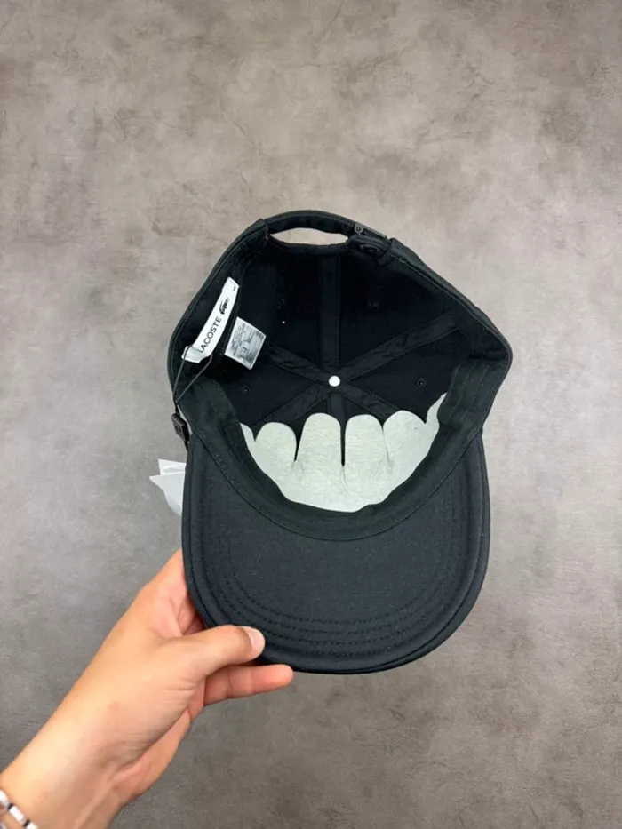 Casquette Lacoste Noir Neuve - photo numéro 5