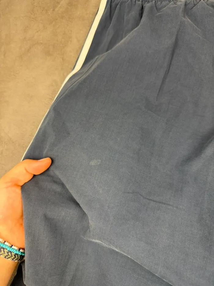 Pantalon Pantacourts Bermudas Adidas Vintage 00’s Bleu Marine Noir Taille M - photo numéro 9