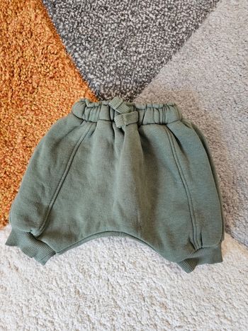 Pantalon de jogging bébé garçon taille 1 mois en fibres recyclées vert TAO