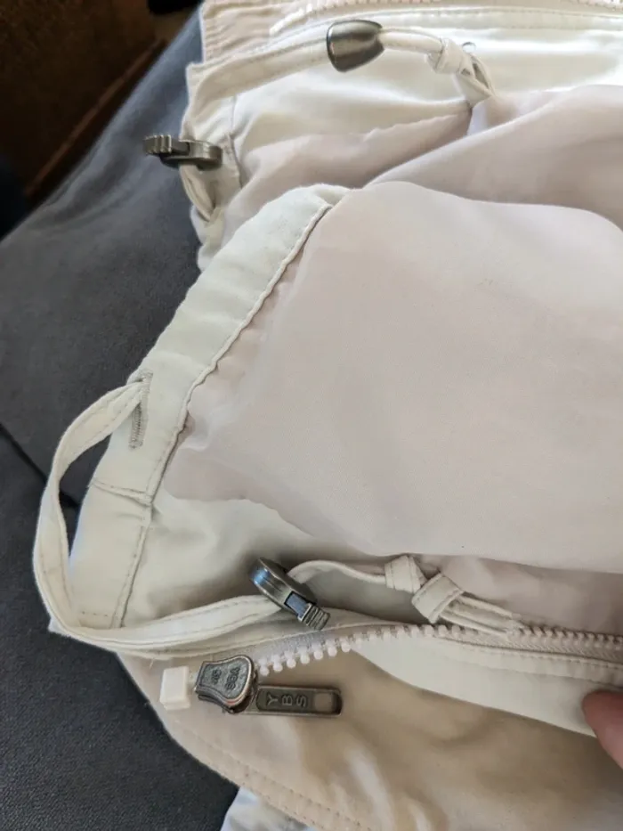 Trench mi-long C&A - beige et crème. - photo numéro 9
