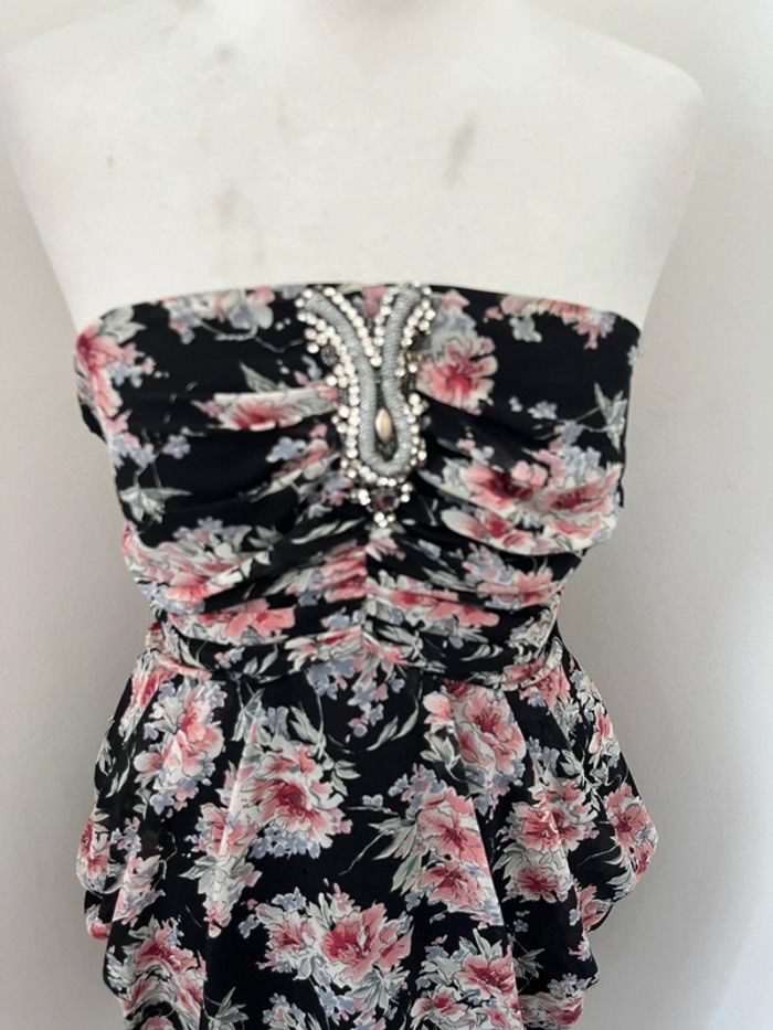 Robe bustier à fleurs Sandro M - photo numéro 3