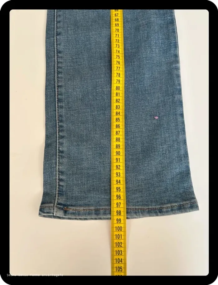 Jean Levi's Femme Bleu | 505 Straight | Taille W31 FR42 | Très Bon État | BP65 - photo numéro 7