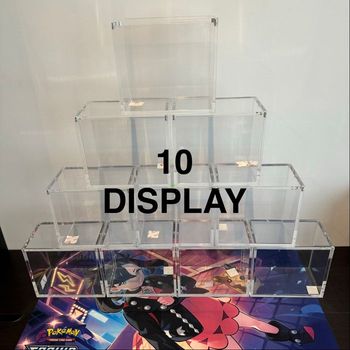10 protections acryliques aimantées pour DISPLAY Pokémon