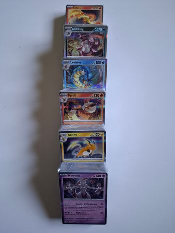 Lot de 400 cartes pokemon différentes sans doubles avec brillantes 