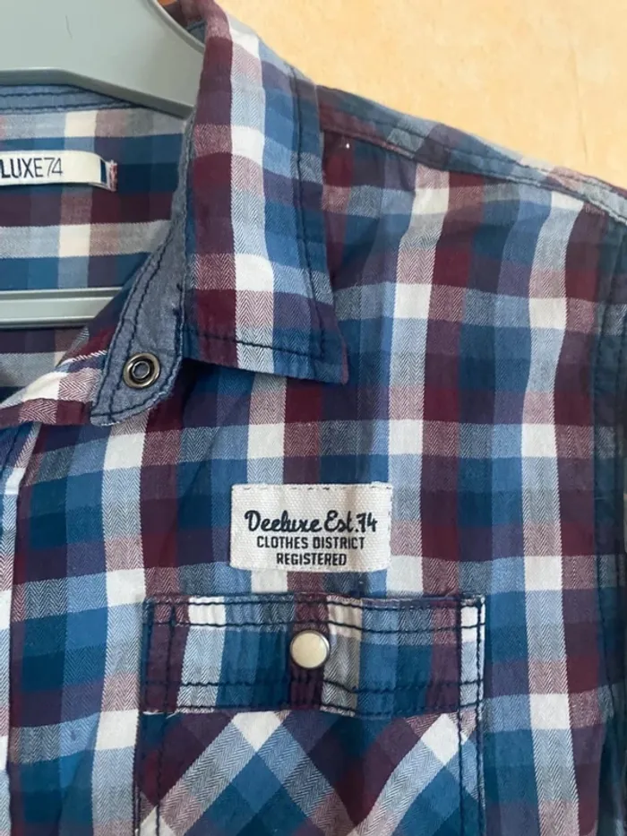 Chemise à carreaux Deeluxe74 – Taille S – Style casual chic 🔥 - photo numéro 5
