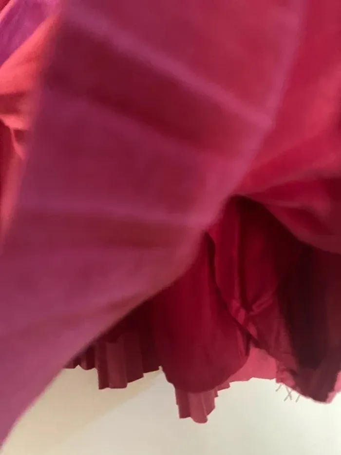 Superbe robe cérémonie fête Okaidi en velours rose taille 6 ans Neuve - photo numéro 3