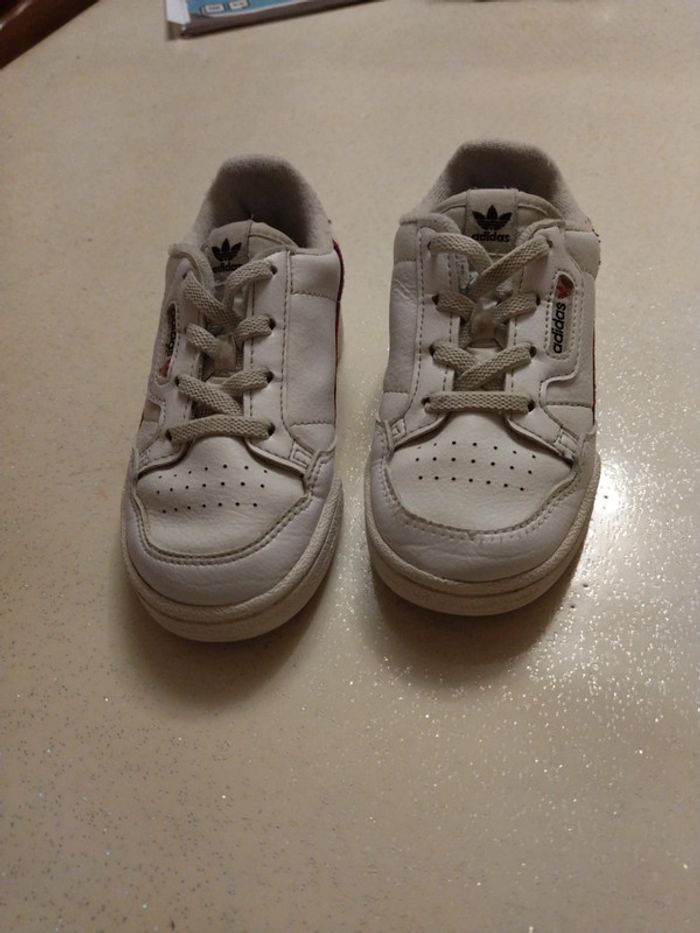 Basket adidas cuir. T 25 1/2 - photo numéro 2