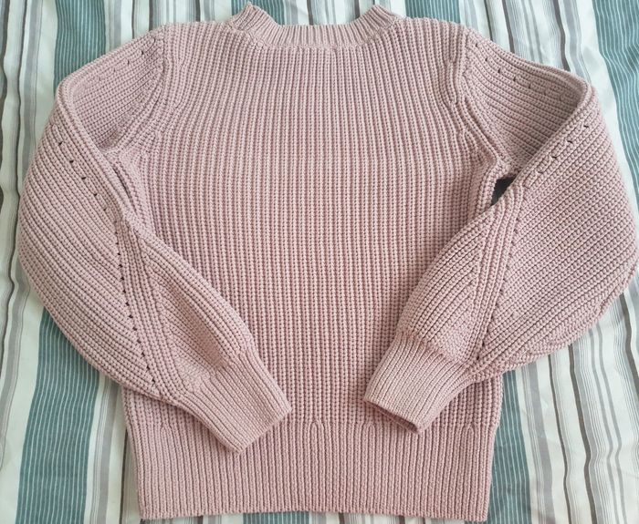 Pull épais taille s rose H&M - photo numéro 4