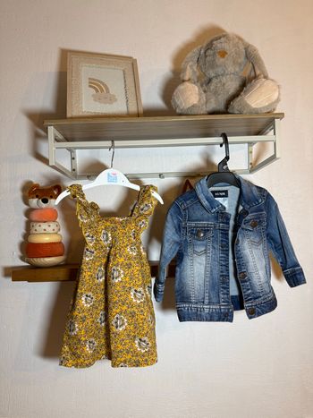 Ensemble robe & veste en jeans • 6 mois 