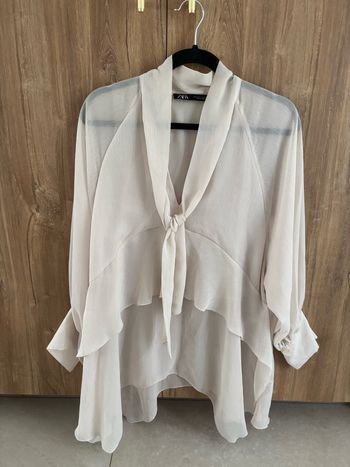 Blouse voile transparent Zara