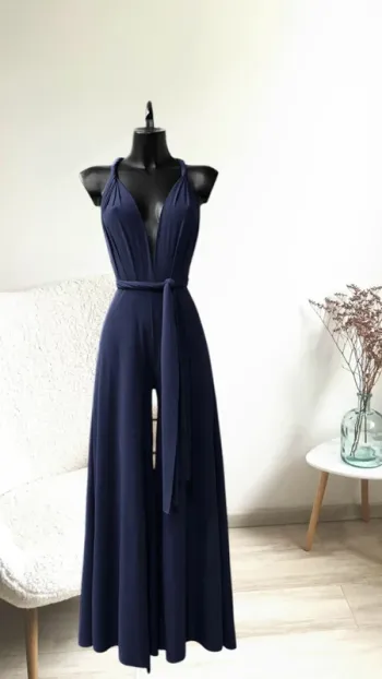 Superbe combi pantalon marine p multiples