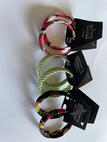 Lot de 3 paires de créoles neuves