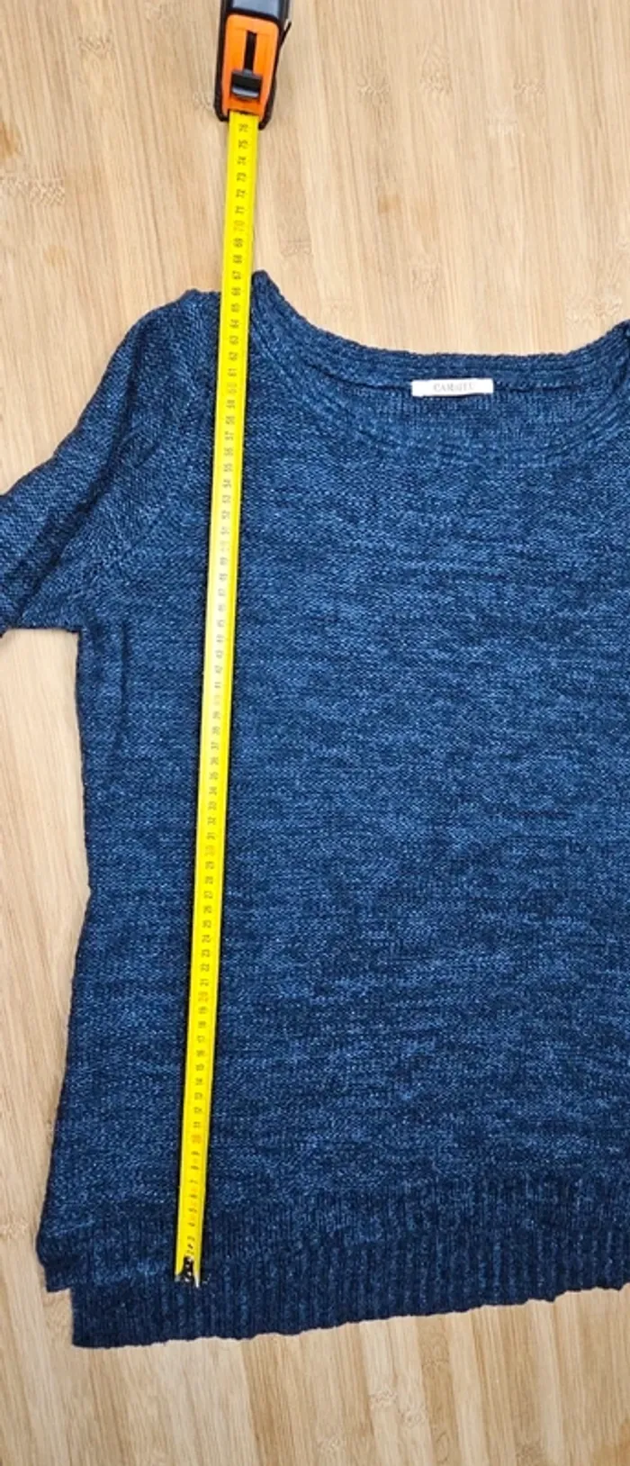 Pull en maille bleu chiné Camaïeu
T : T3/M - photo numéro 10