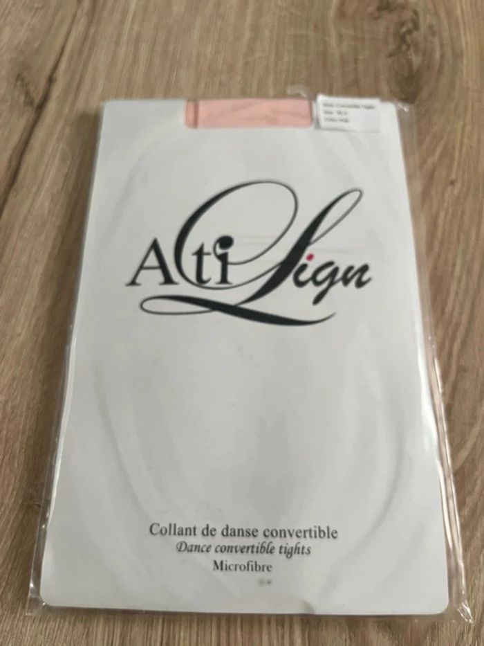 Collant de danse convertible microfibre rose taille xl adulte neuf