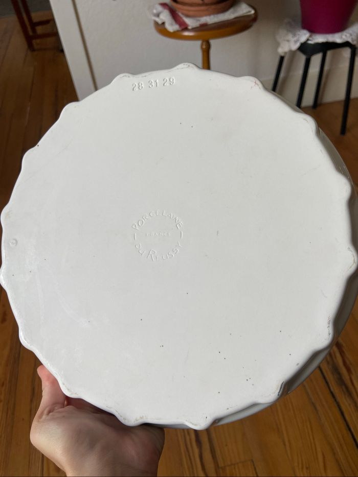 Plat blanc porcelaine - photo numéro 3