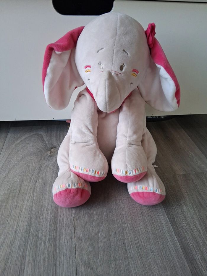 Peluche éléphant + doudou Noukie's - photo numéro 8