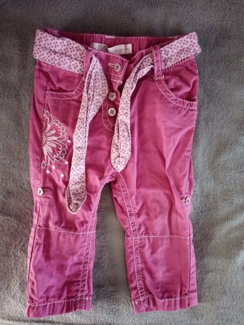 Pantalon fille 3 mois réglable en pantacourt