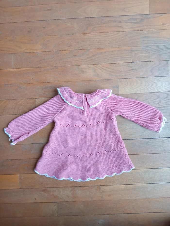 Blouse fille rose Shabby chic 6 mois - photo numéro 5