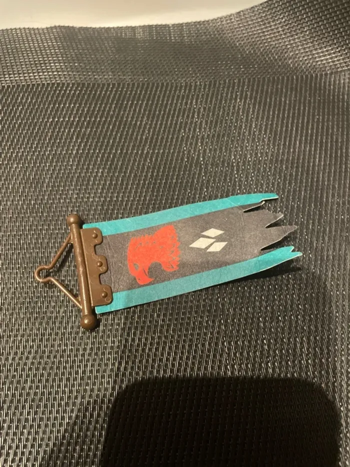 Playmobil drapeau étendard bannière chevalier du faucon rouge 4163 4866 4867 4872 château - photo numéro 4