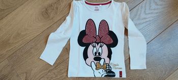 T-shirt manches longues blanc Minnie - 6 ans